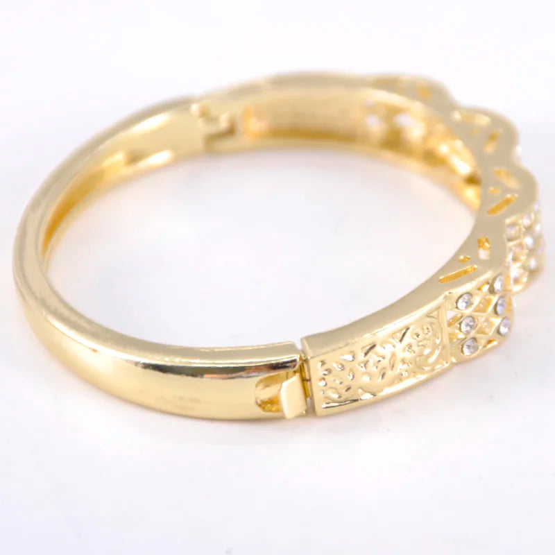Moroccan fashion zinc alloy bracelet, crystal inlaid, the first choice for ladies wedding party gift, Moroccan jewelry wholesale