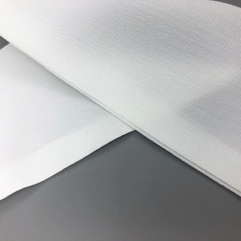 High Quality 100% Silk Scarves Two Layer Fashion Crepe De Chine Natural White Silk Head Scarf Women's Bandeau Cute Bag Ribbon