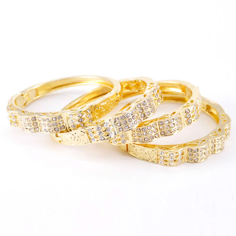 Moroccan fashion zinc alloy bracelet, crystal inlaid, the first choice for ladies wedding party gift, Moroccan jewelry wholesale
