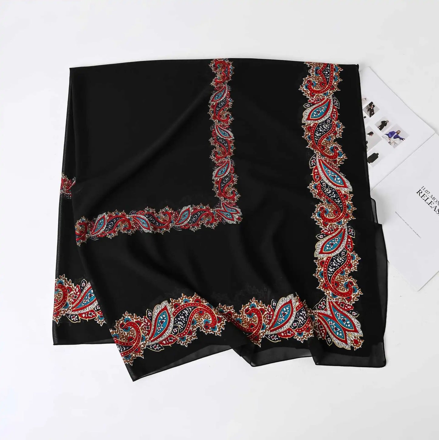 Female Chiffon Hijabs Fashion Muslim Sunscreen Versatile Scarf Quadrate Shawl Long Wrap Handscarf