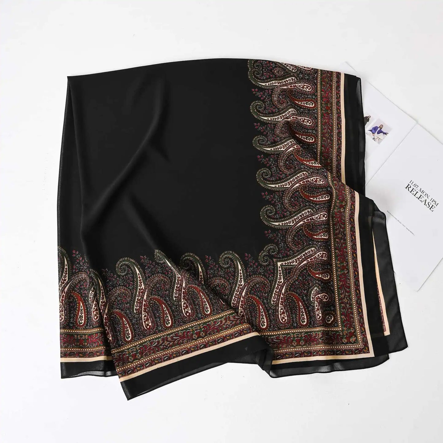 Female Chiffon Hijabs Fashion Muslim Sunscreen Versatile Scarf Quadrate Shawl Long Wrap Handscarf
