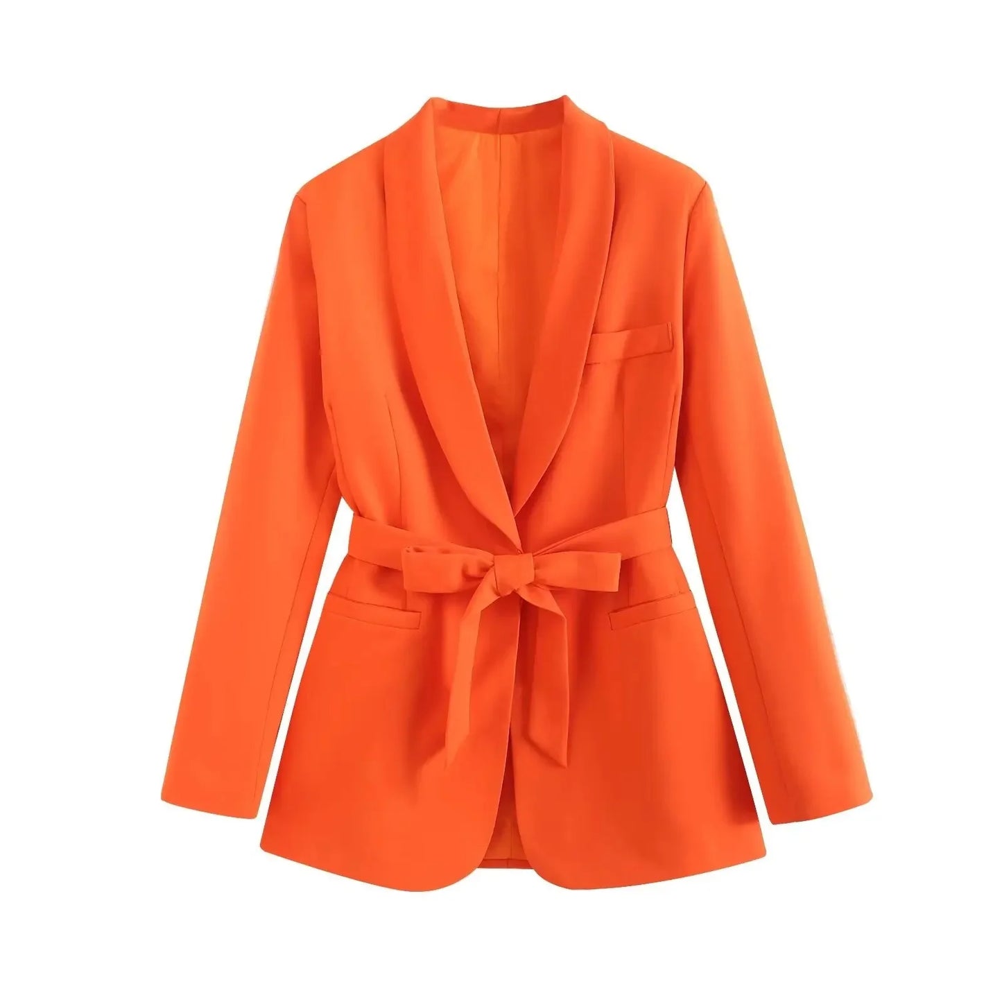 Street Style Spring Autumn Women's Clothing New Beltgown Small Suit Jacket+Casual Pants Suit Chinese Mainland Origin