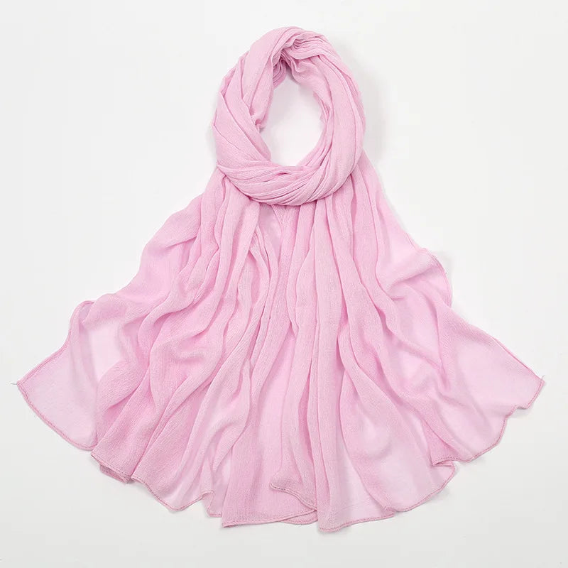 New Rayon Cotton Muslim Hijabs for Women Scarf  Plain Shawls Femme Musulman Soft Viscose Rayon Headscarf Islamic Turban Headband