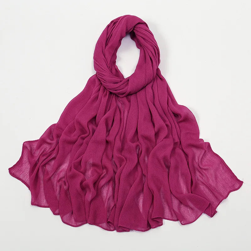 New Rayon Cotton Muslim Hijabs for Women Scarf  Plain Shawls Femme Musulman Soft Viscose Rayon Headscarf Islamic Turban Headband