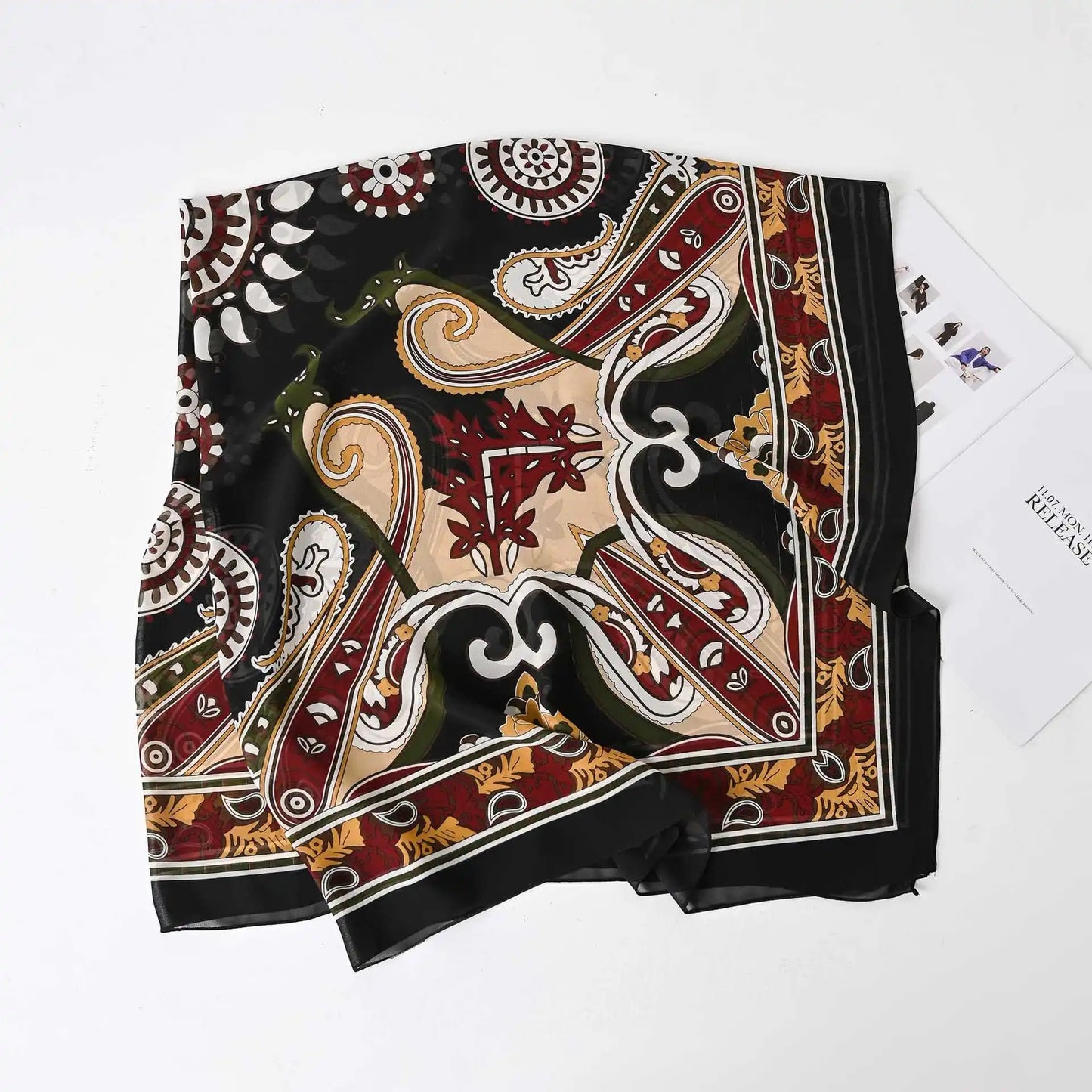Female Chiffon Hijabs Fashion Muslim Sunscreen Versatile Scarf Quadrate Shawl Long Wrap Handscarf