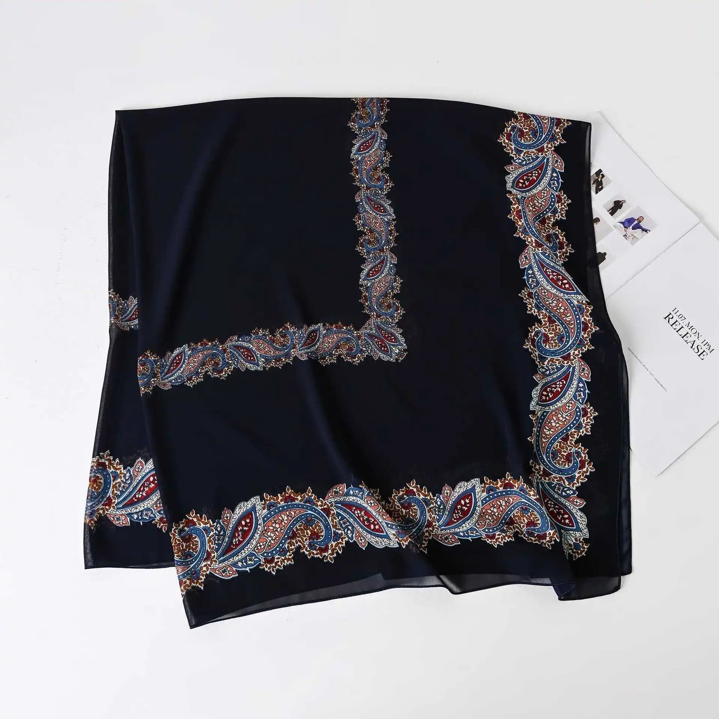 Female Chiffon Hijabs Fashion Muslim Sunscreen Versatile Scarf Quadrate Shawl Long Wrap Handscarf