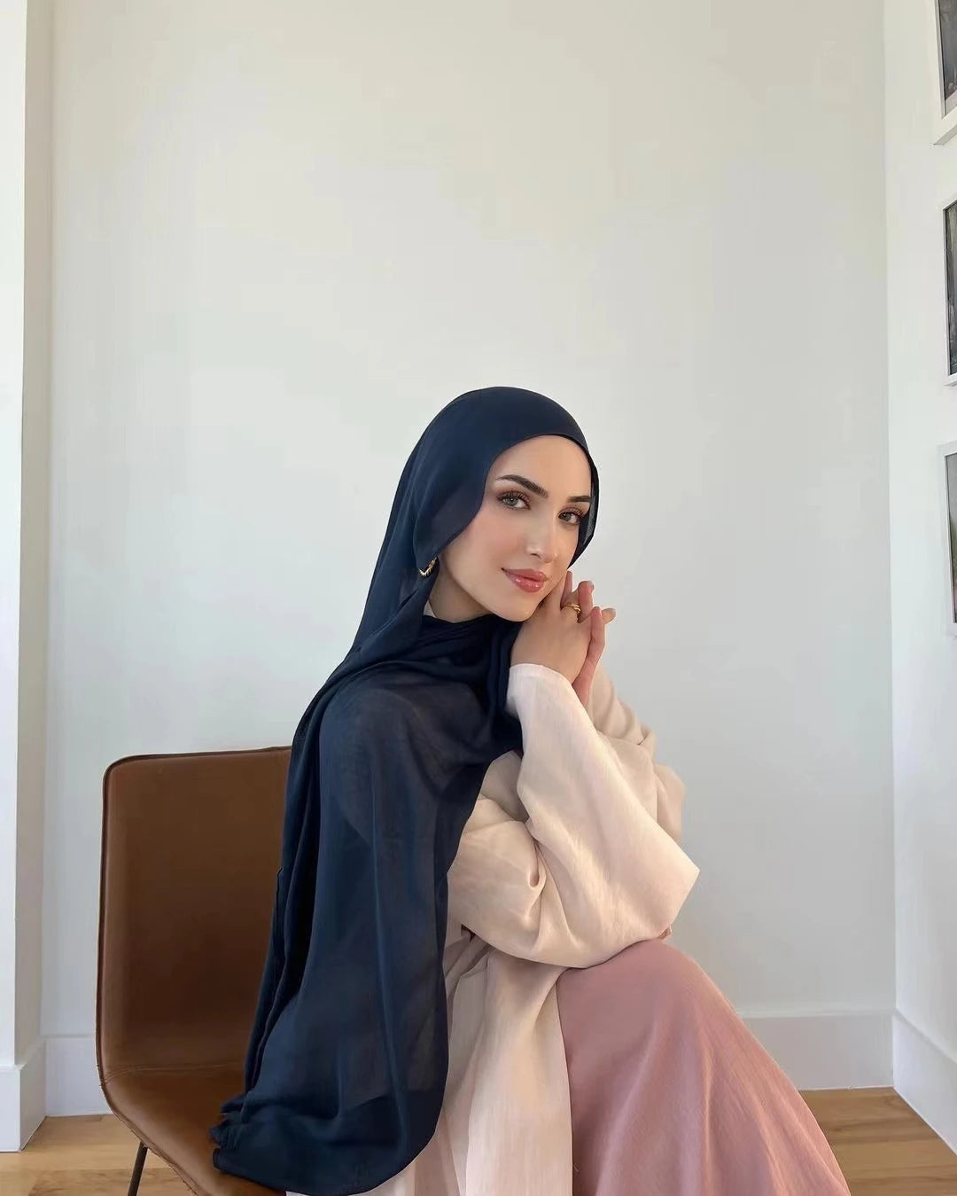 New Rayon Cotton Muslim Hijabs for Women Scarf  Plain Shawls Femme Musulman Soft Viscose Rayon Headscarf Islamic Turban Headband