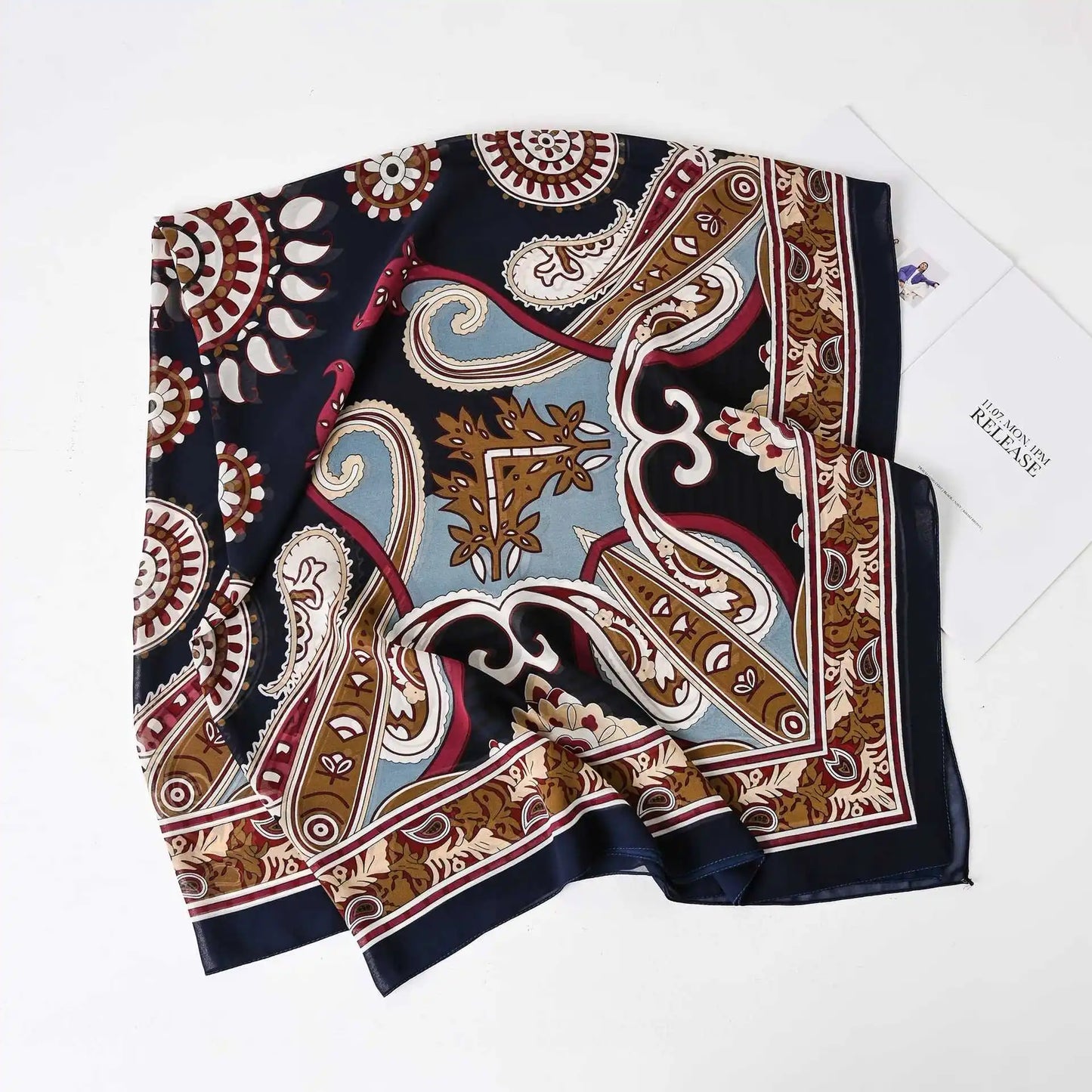 Female Chiffon Hijabs Fashion Muslim Sunscreen Versatile Scarf Quadrate Shawl Long Wrap Handscarf